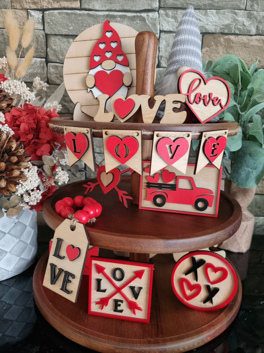 Tiered Tray Decor - Valentine's Day