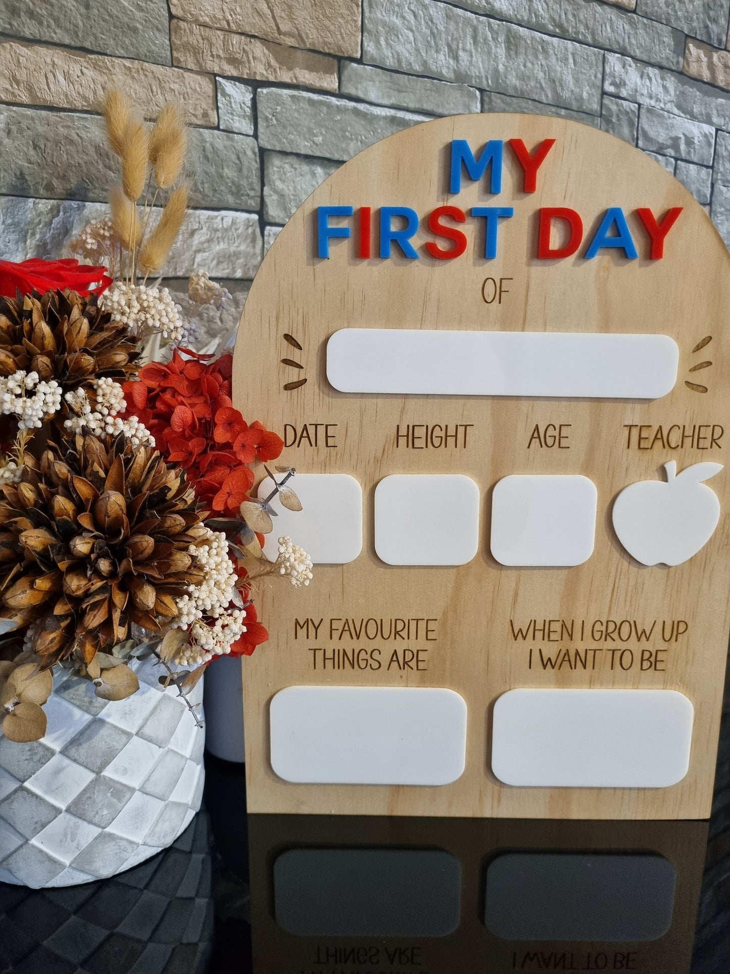 "My First Day Of" Board