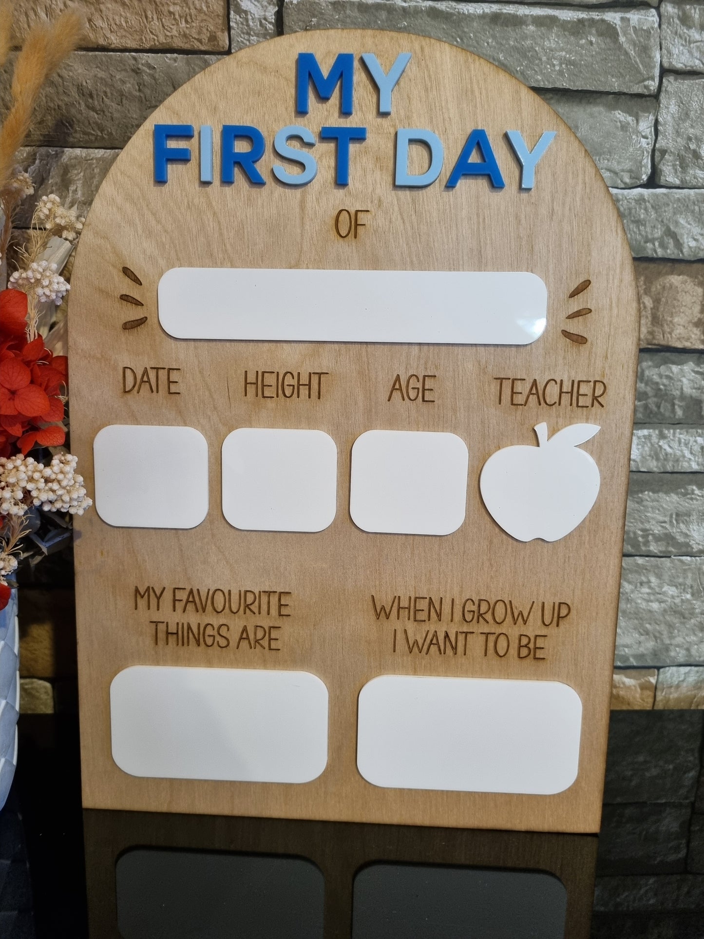 "My First Day Of" Board