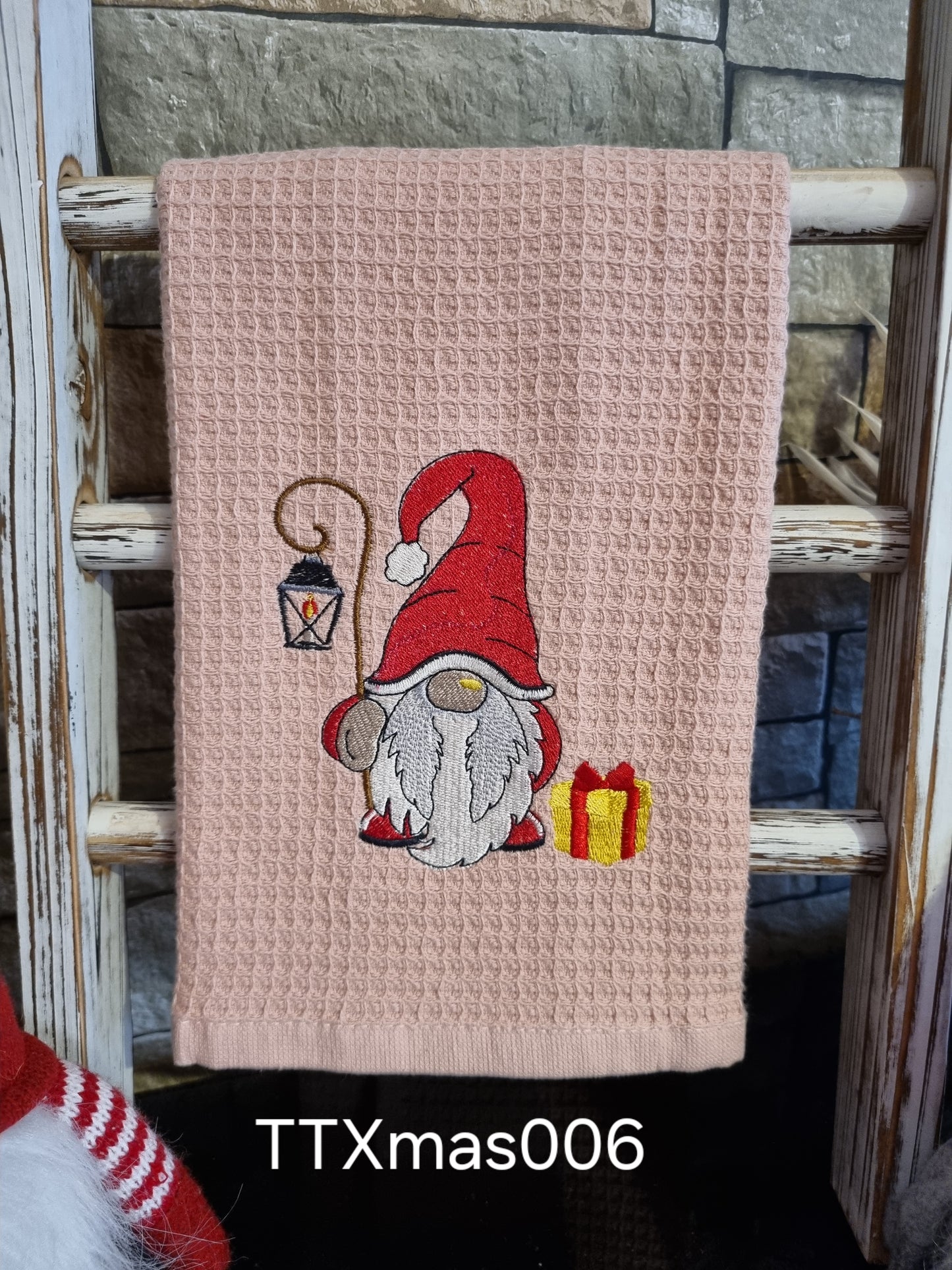 Embroidered Tea Towel Christmas Collection