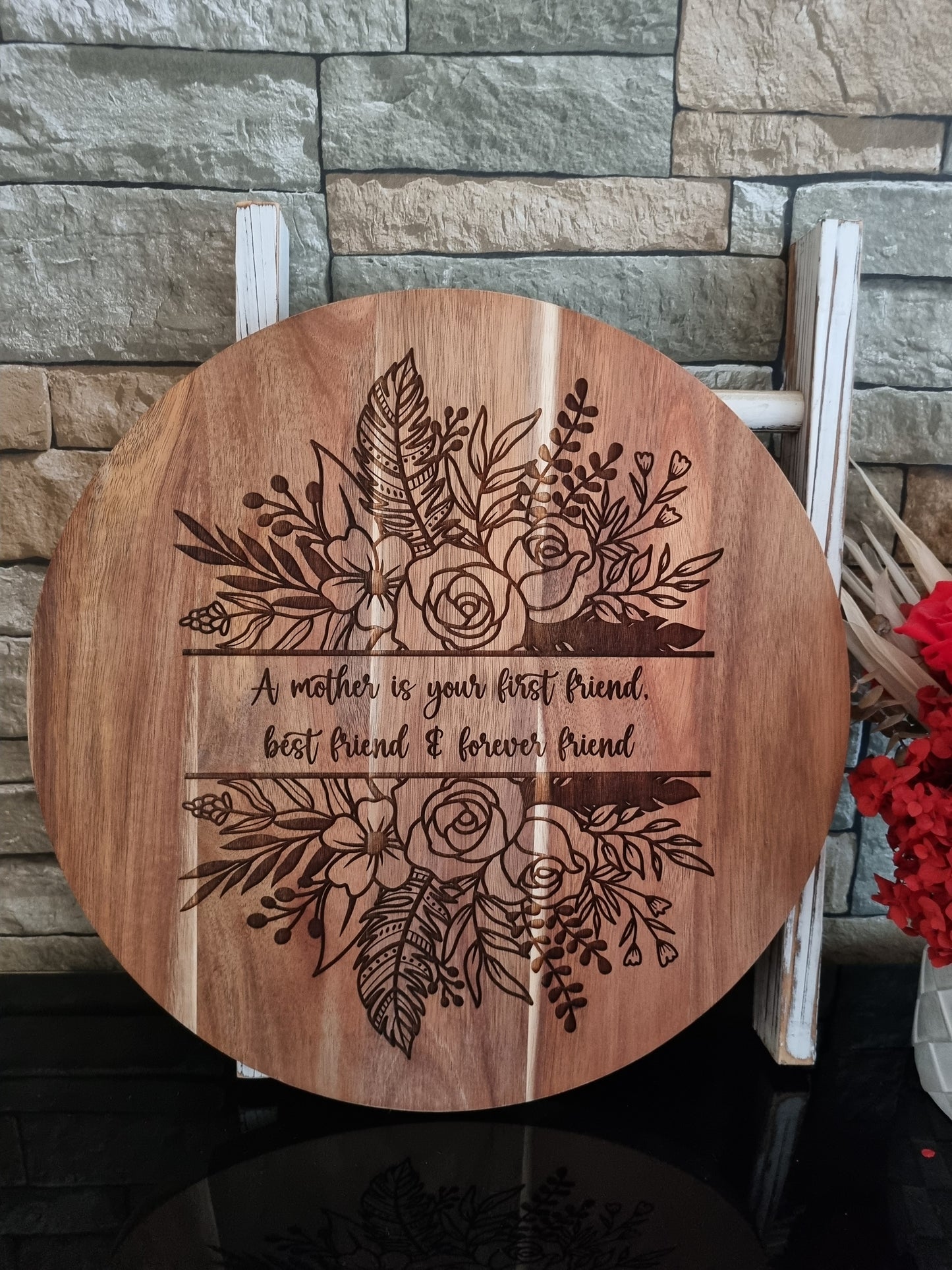 Personalised 37cm Acacia Serving Board