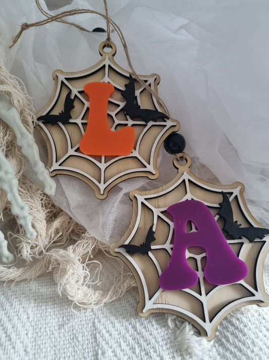 Halloween Spider Web Tag