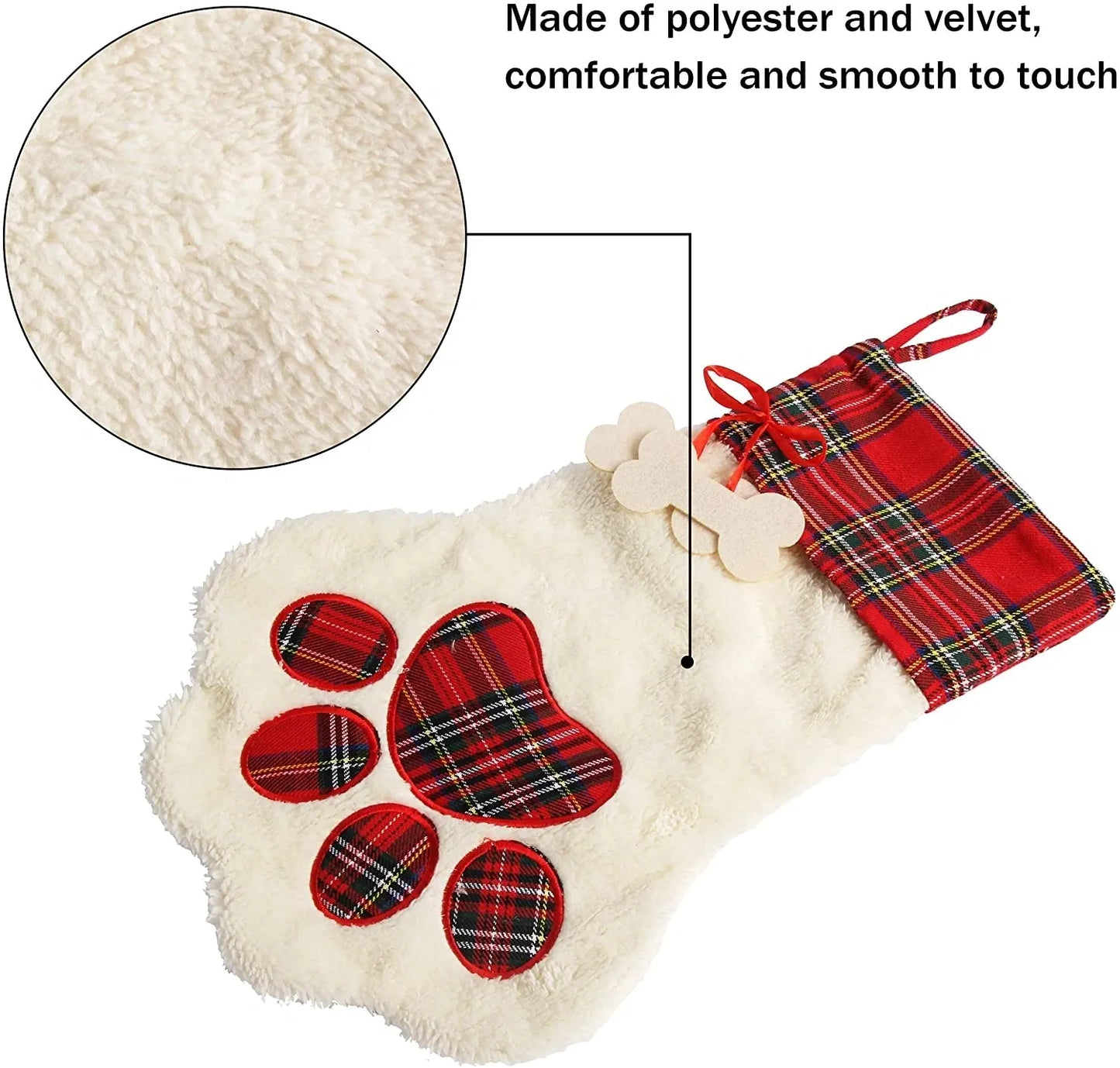 Personalised Paw Print Stocking