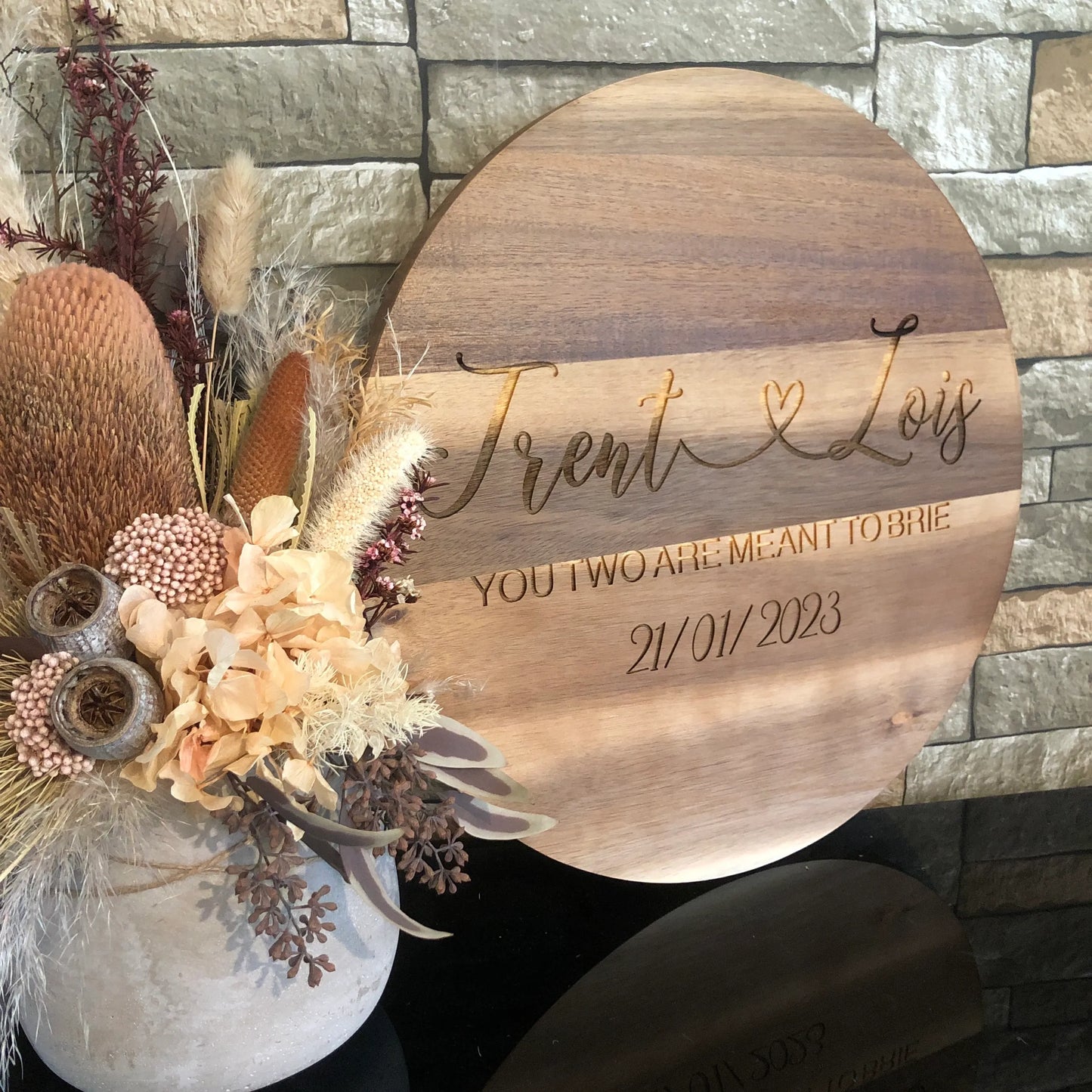 Personalised 37cm Acacia Serving Board