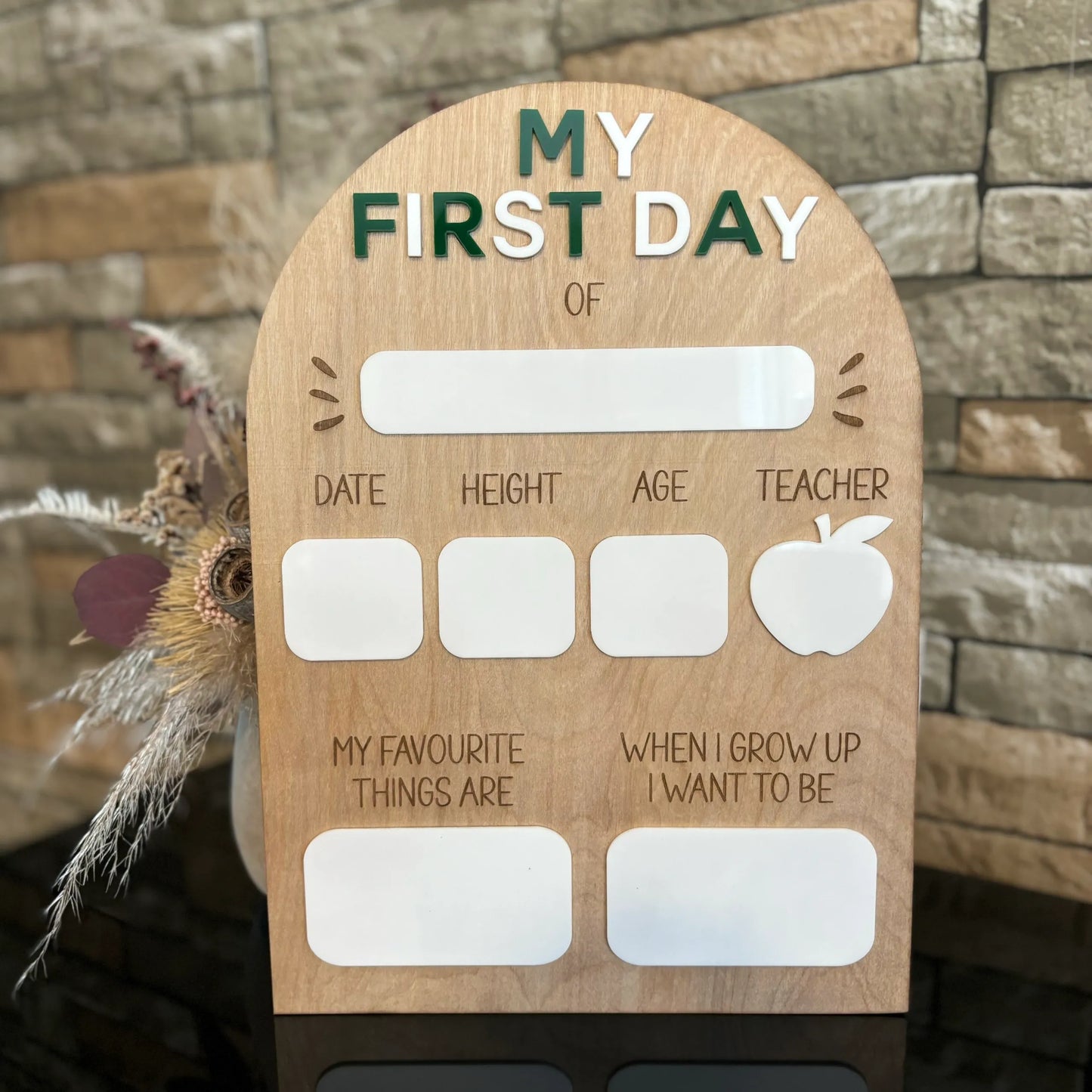 "My First Day Of" Board