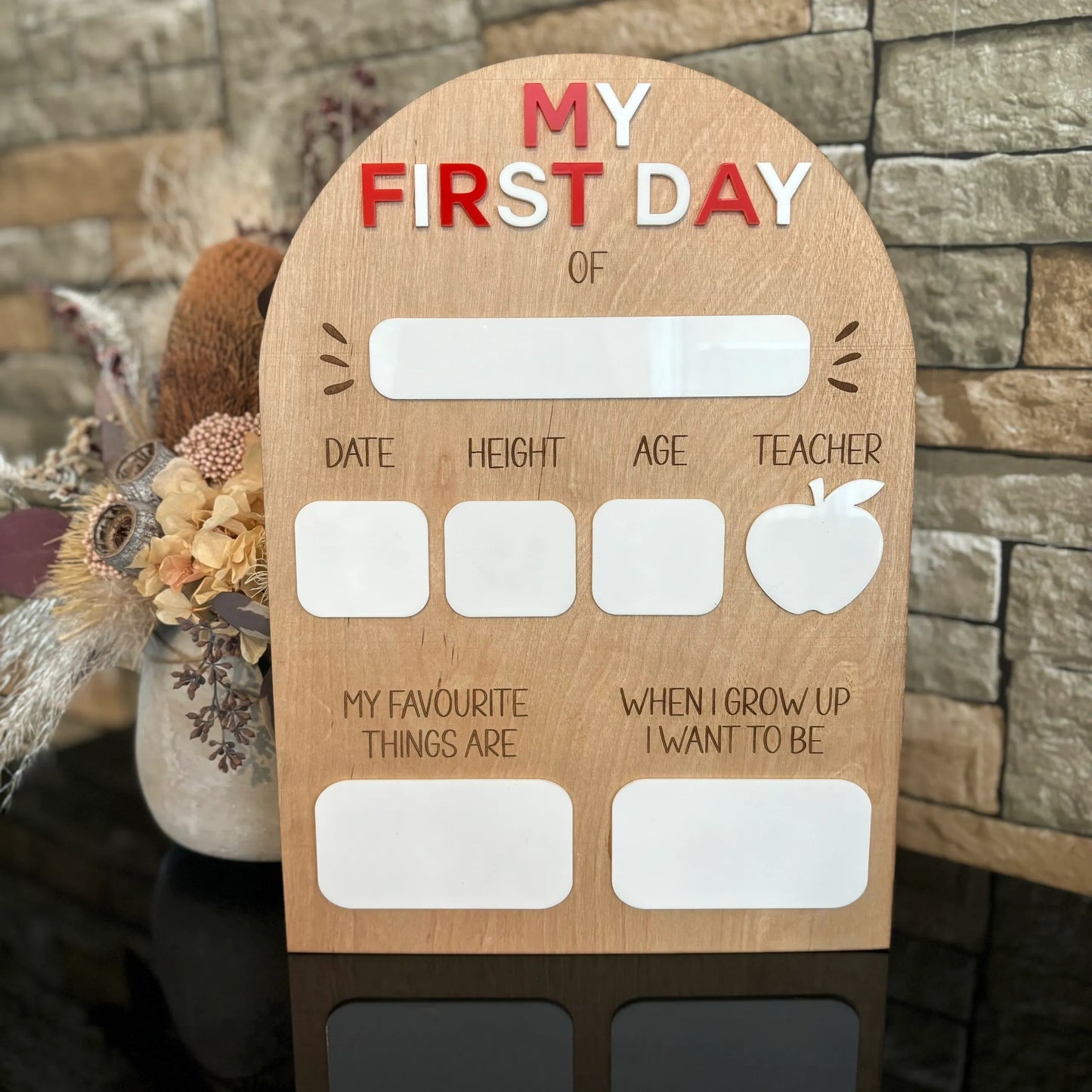 "My First Day Of" Board