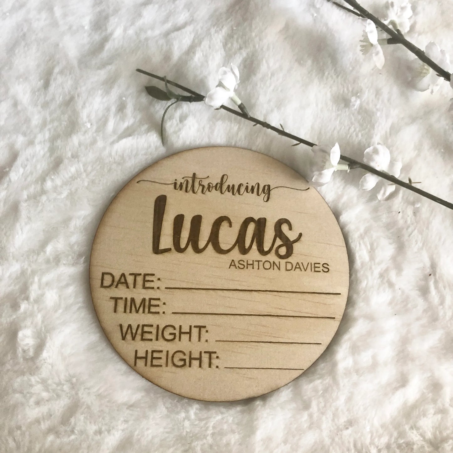 Introducing Birth Plaque - Engraved