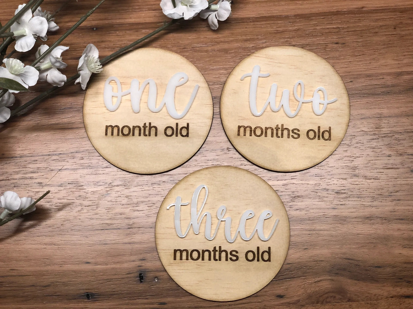 Baby Milestone Disc Set with Acrylic