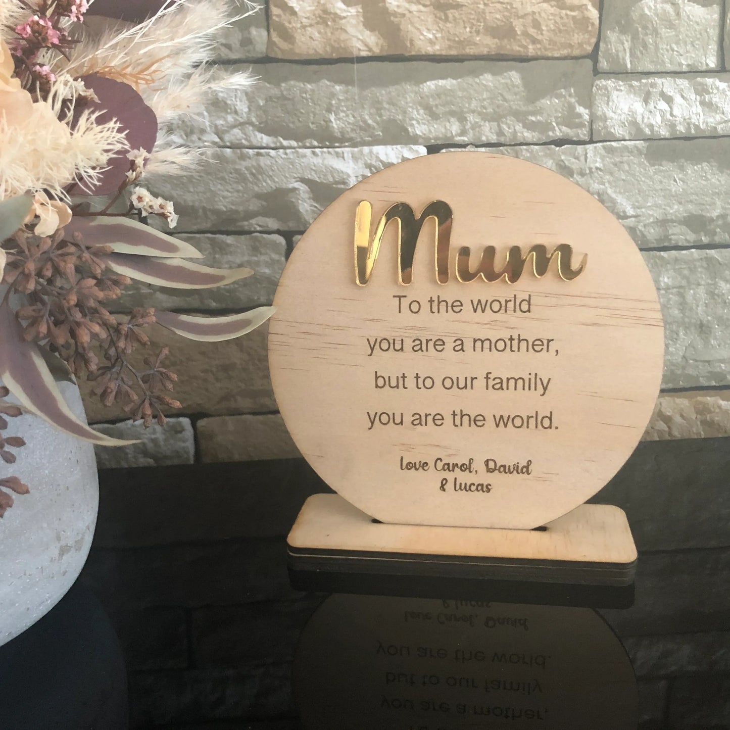 Free Standing Plaque - Mum