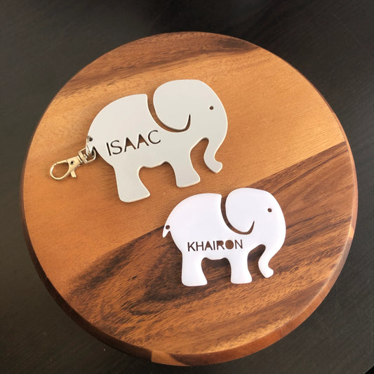 Elephant Acrylic Keyring