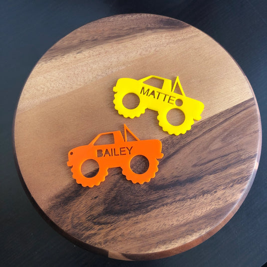 Monster Truck Acrylic Keyring