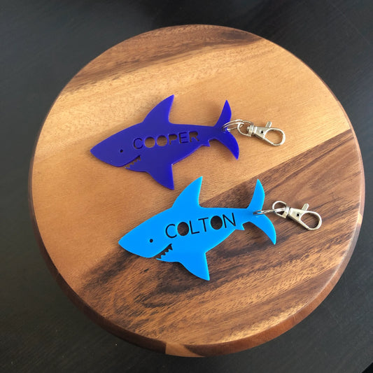 Shark Acrylic Keyring