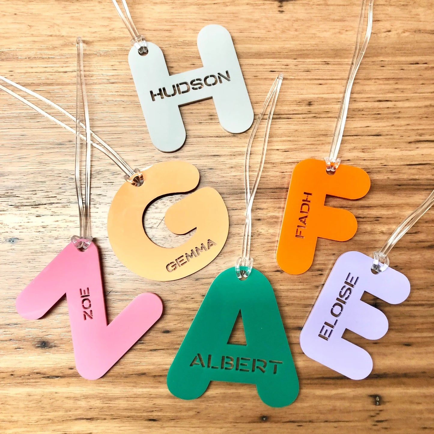 Letter Acrylic Keyring