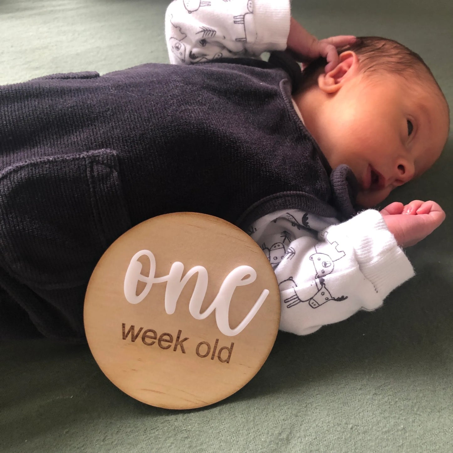 Baby Milestone Disc Set with Acrylic