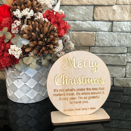 Christmas Free Standing Plaque