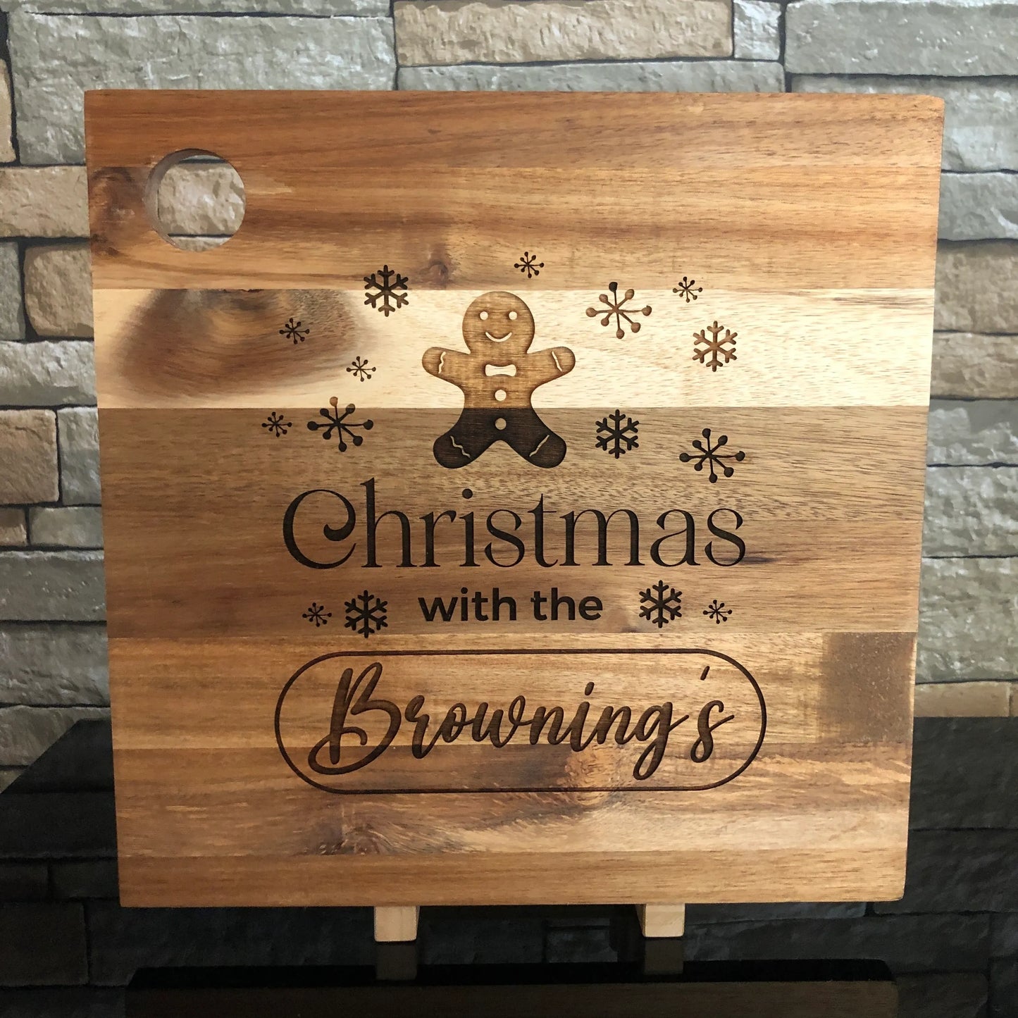 Personalised Christmas Serving Board