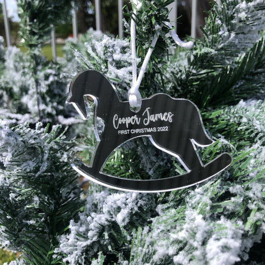 Rocking Horse First Christmas Bauble