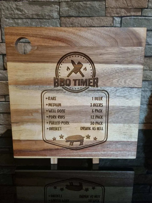 BBQ Timer Chopping Board